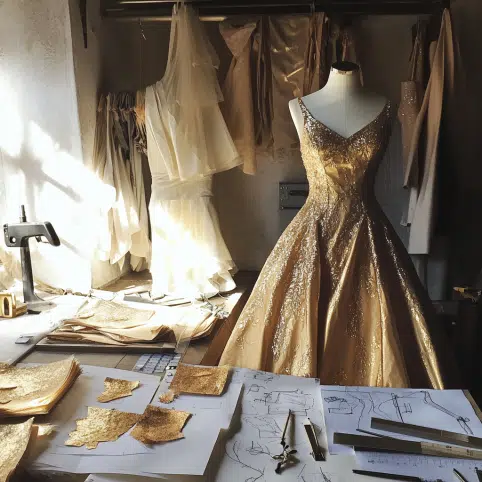 Gold Dress for Wedding