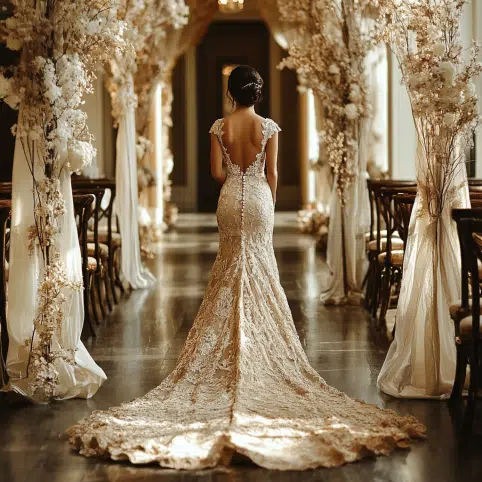 Gold Dress for Wedding