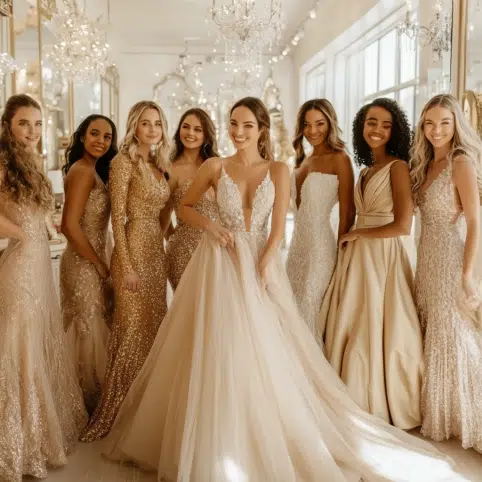 Gold Wedding Dresses