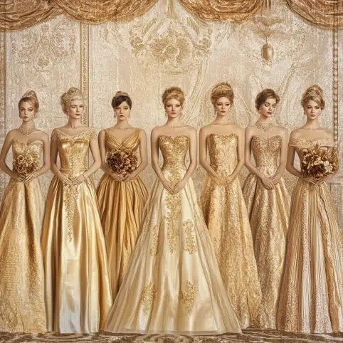 Gold Wedding Dresses