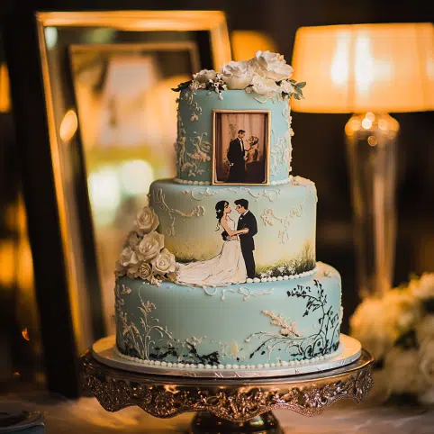 Two Tier Wedding Cake