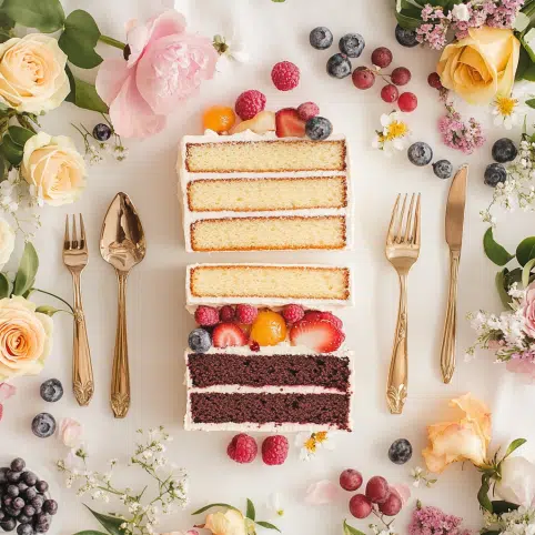 Two Tier Wedding Cake